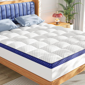 BEDELITE Queen Topper close-up shows ripple pattern for improved airflow and cooler nights.