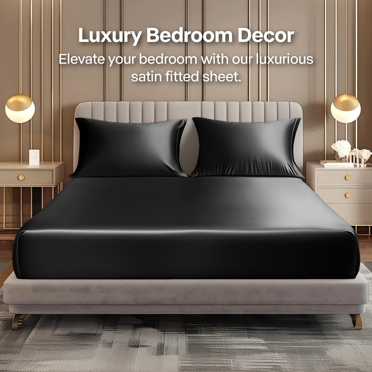 BEDELITE satin queen pillowcases with soft finish ideal for hair and skin