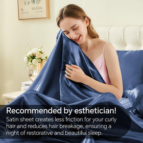 BEDELITE deep-pocket fitted sheet demonstrates secure fit for mattresses up to 15 inches.