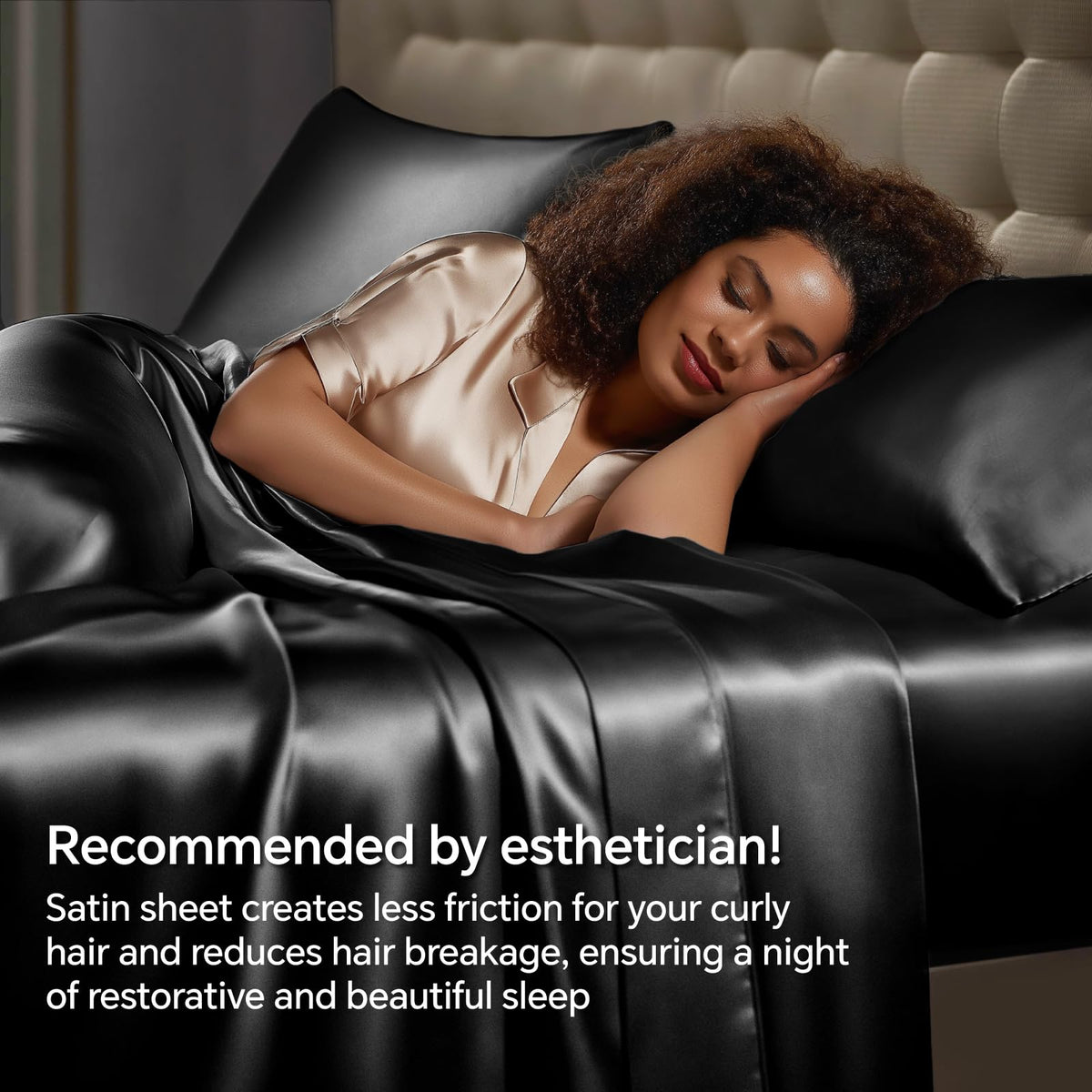 BEDELITE satin sheets resist pilling and fading for long-lasting beauty.