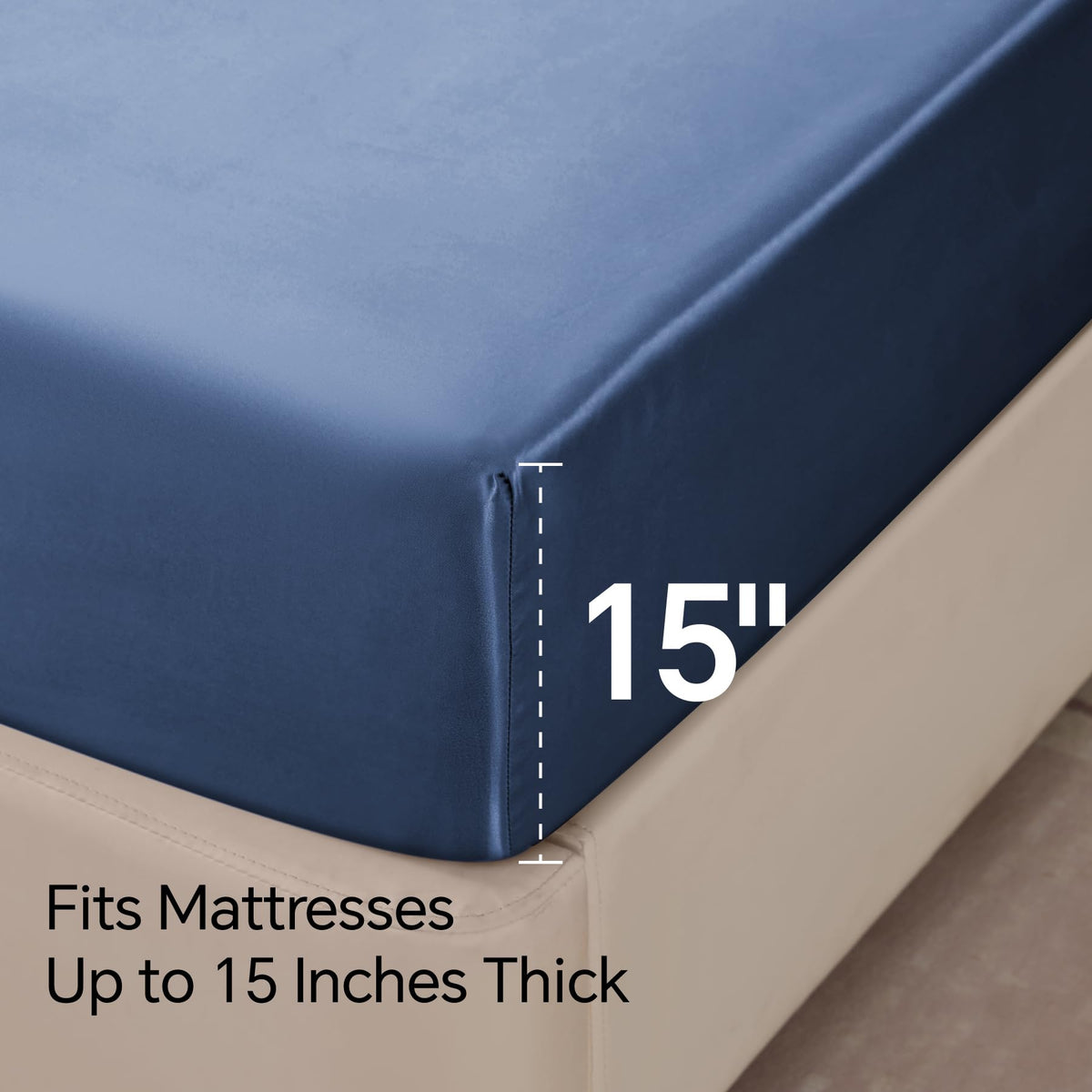 BEDELITE satin sheets' velvety finish resists pilling and fading over time.