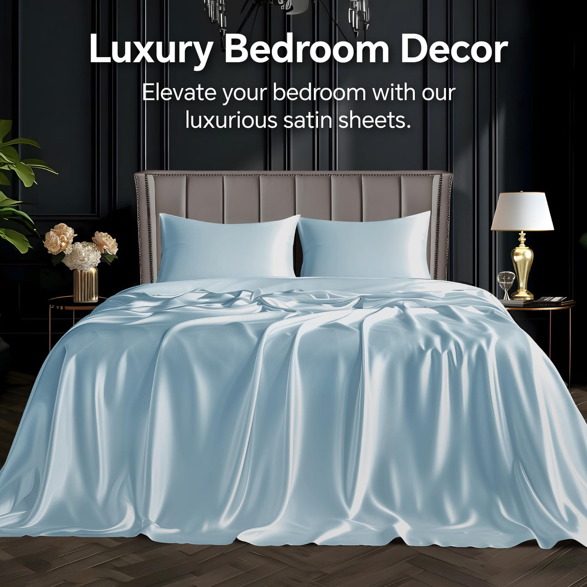 BEDELITE satin flat sheet provides smooth surface for restful nights