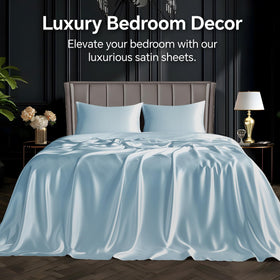 BEDELITE satin flat sheet provides smooth surface for restful nights