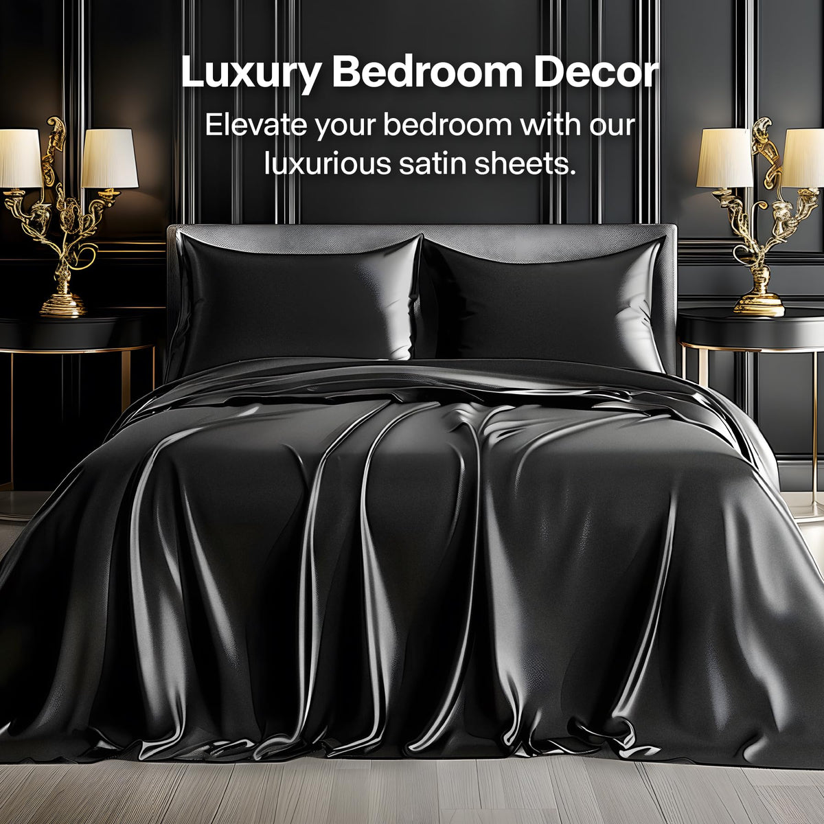 Flat BEDELITE satin sheet highlights smooth, drapey fabric