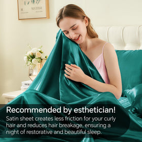 BEDELITE satin queen flat sheet drapes softly for luxurious layering