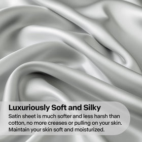 BEDELITE satin pillowcase pair, frictionless glow for healthier hair and skin