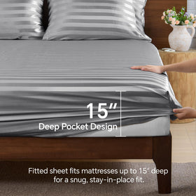 BEDELITE satin finish feels silky and smooth against skin all night