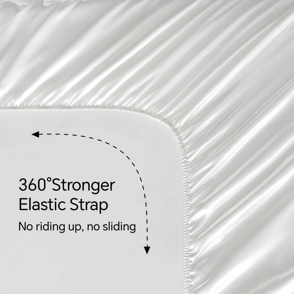 BEDELITE satin sheets elevate bedroom aesthetic with soft white sheen