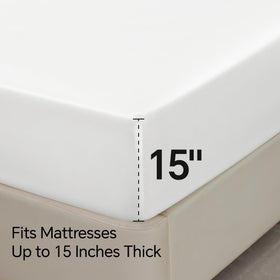 BEDELITE soft white satin weave feels velvety against skin