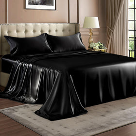 BEDELITE satin sheets easy care: machine wash cold, gentle cycle