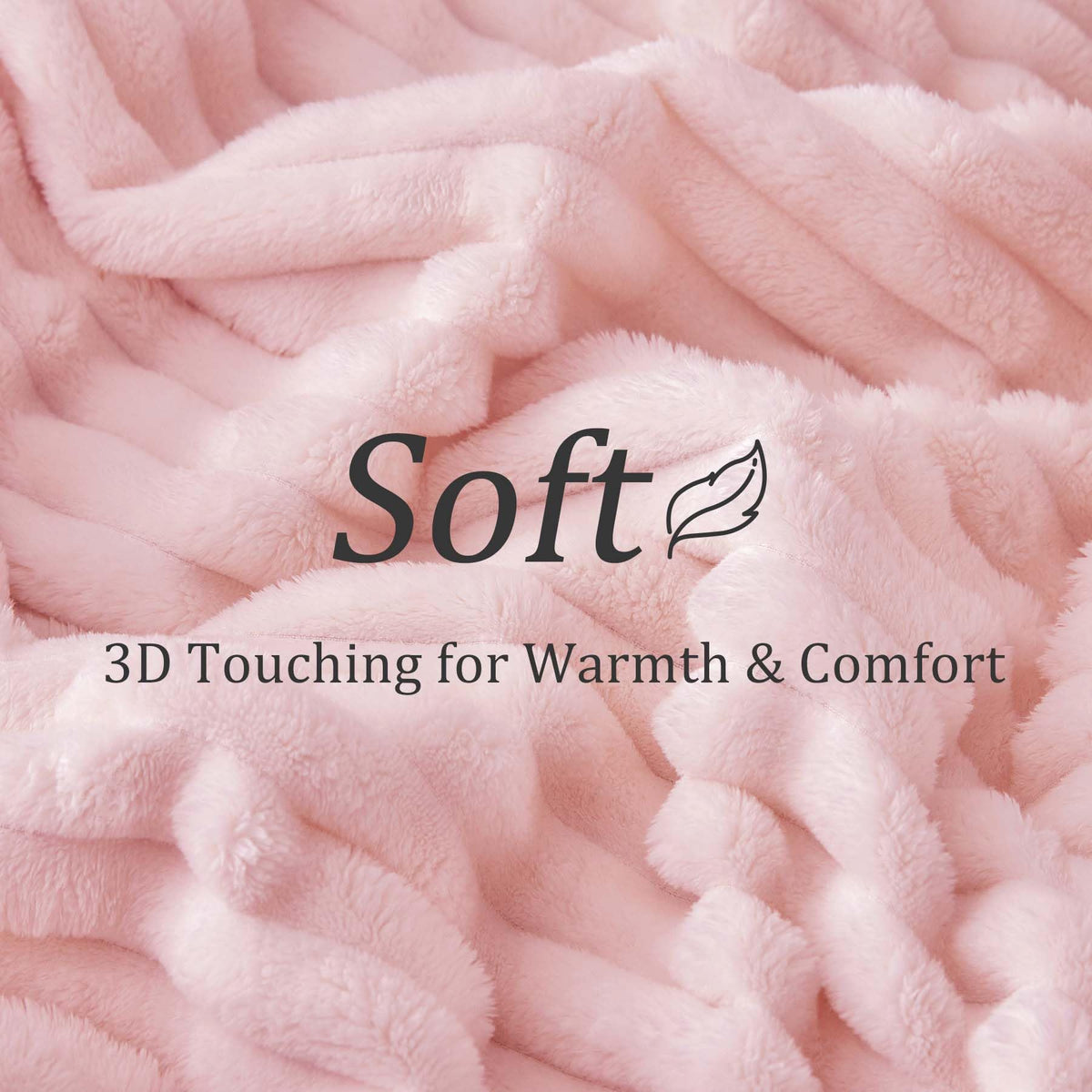 BEDELITE pink throw folded neatly on a bed