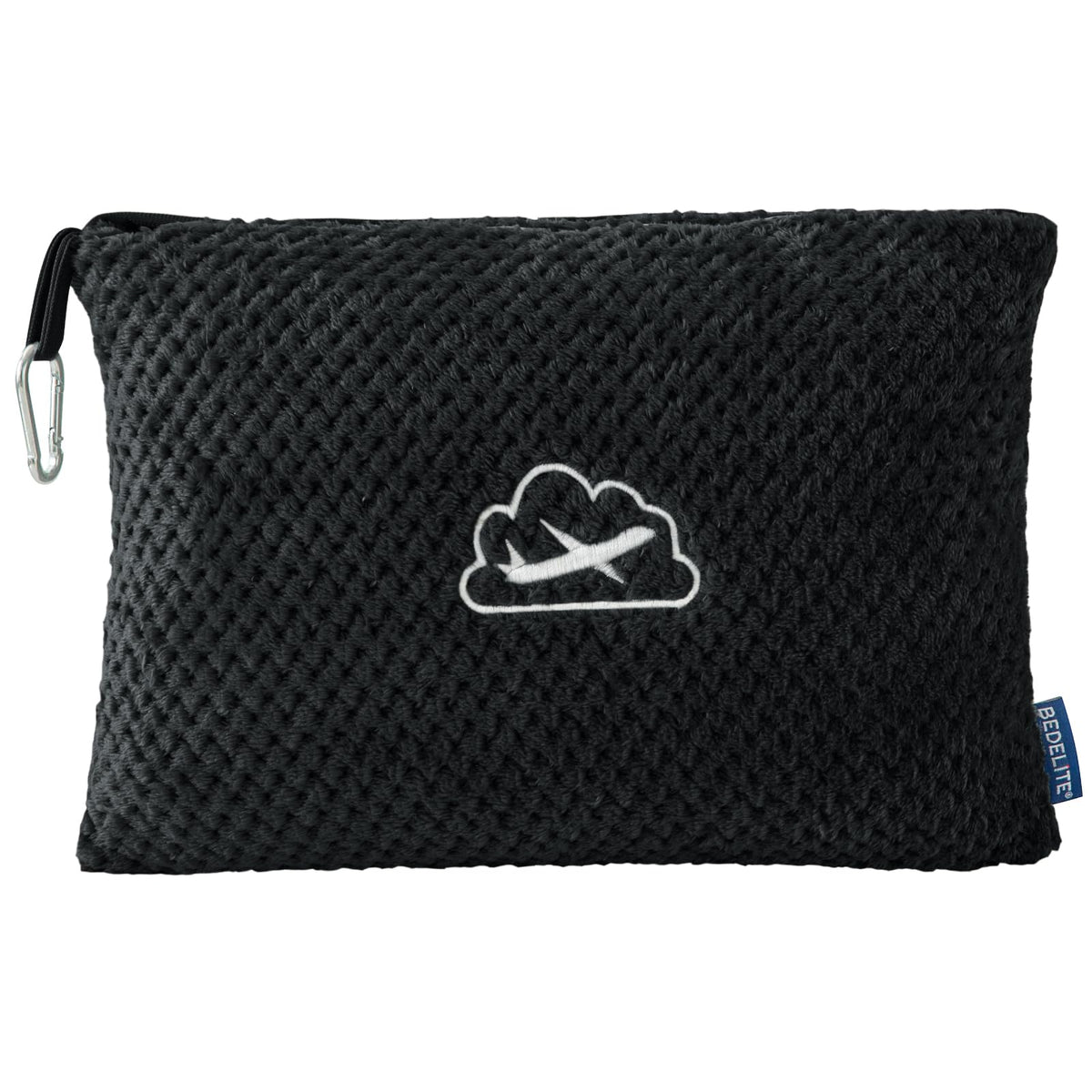 BEDELITE travel blanket in bag demonstrates compact storage and easy packing.