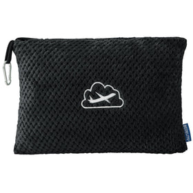 BEDELITE travel blanket in bag demonstrates compact storage and easy packing.