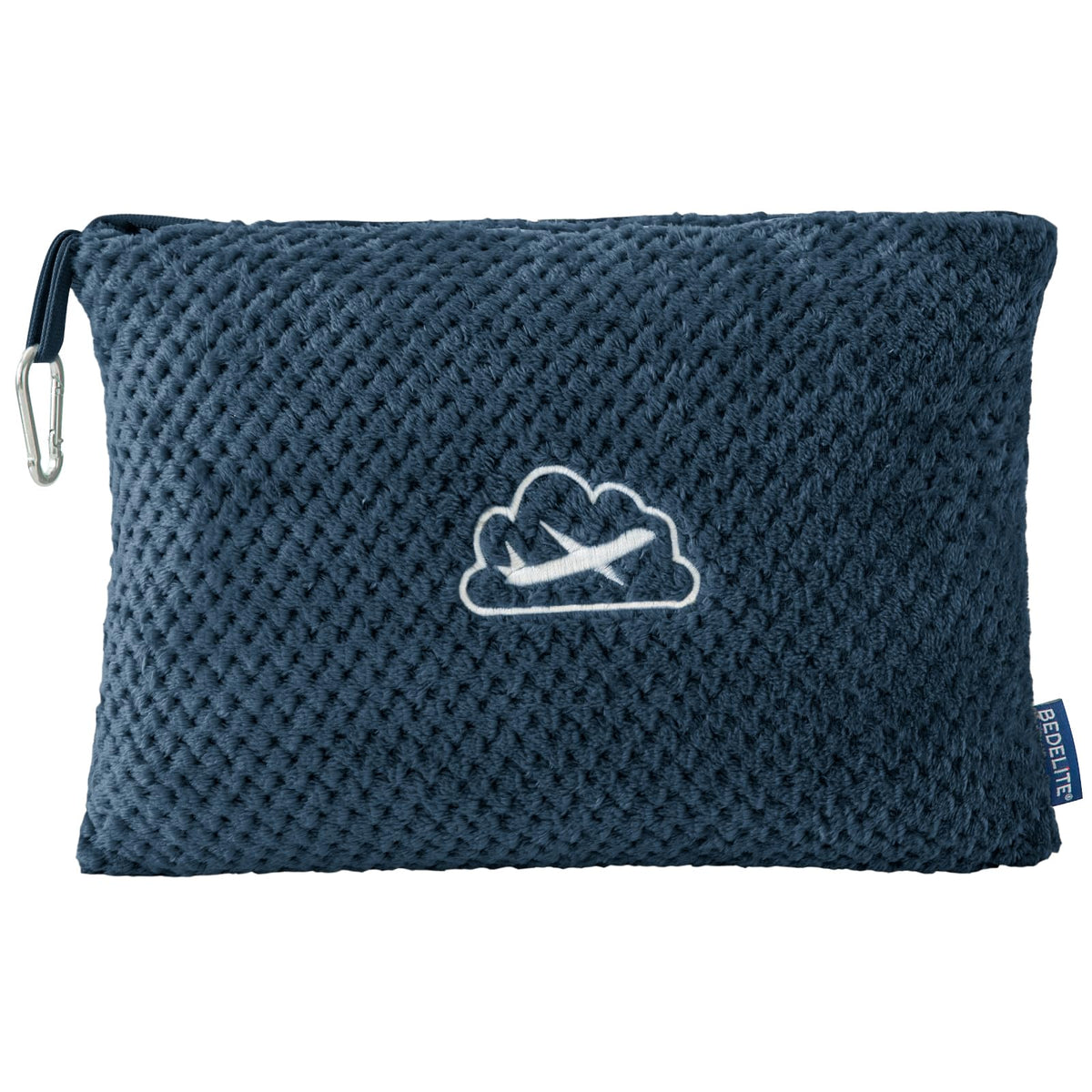BEDELITE travel blanket with luggage sleeve for hands free travel