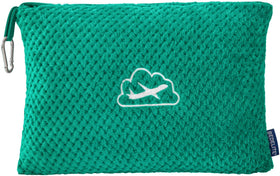 BEDELITE travel blanket in teal provides cozy warmth for journeys.