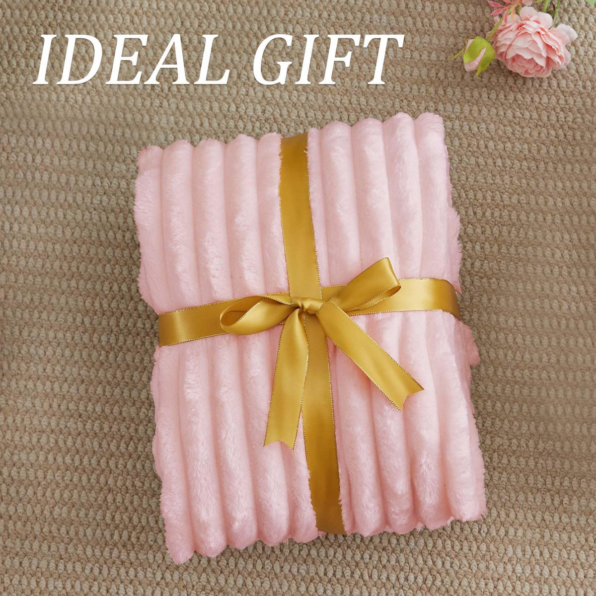 BEDELITE travel-friendly pink blanket suitable for camping