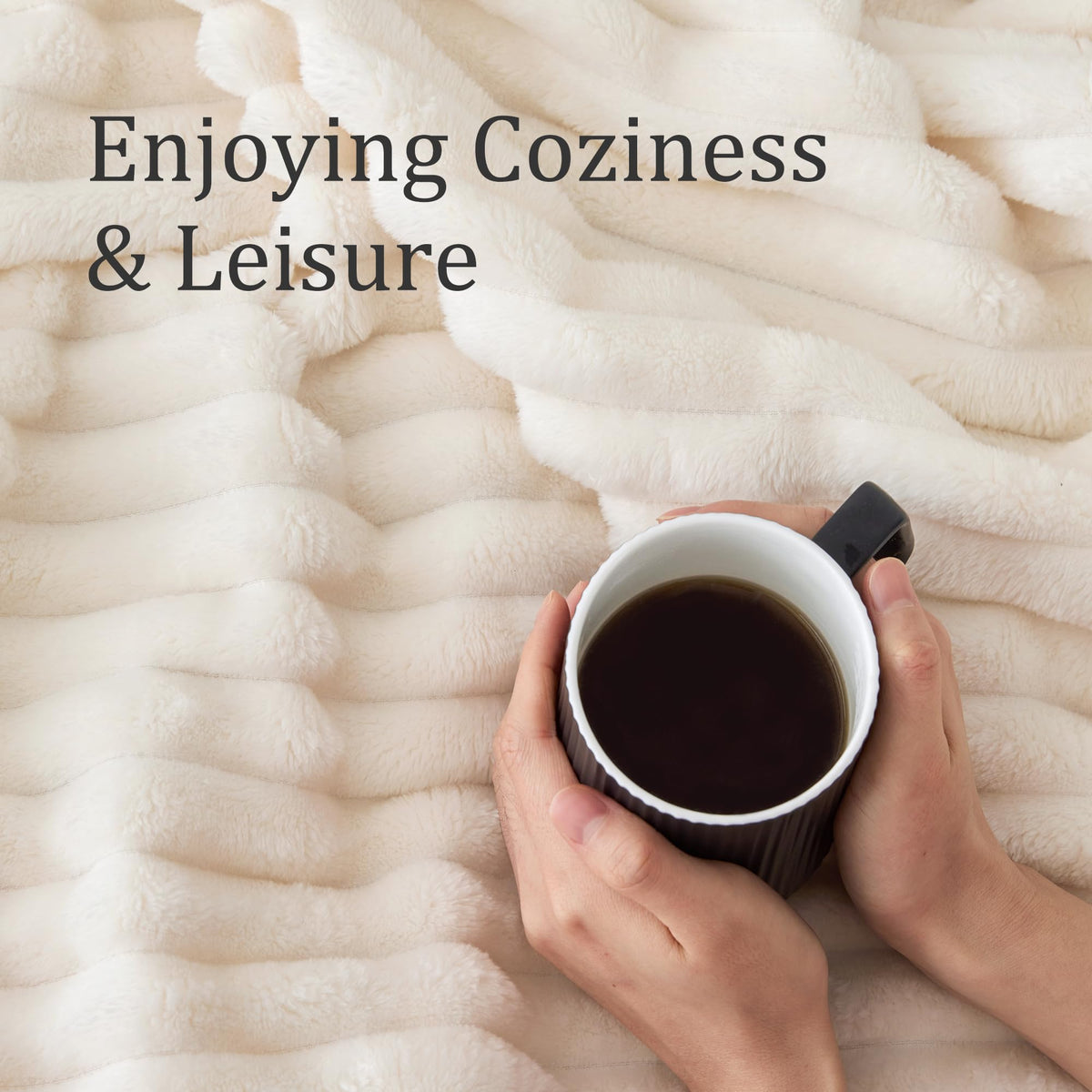 BEDELITE Twin Blanket striped design on sofa for relaxed evenings