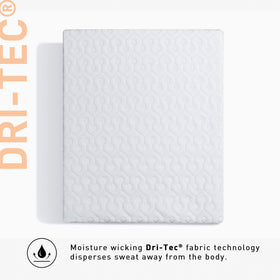 Bedgear Dri-Tec fits up to 18 inches deep with secure elastic