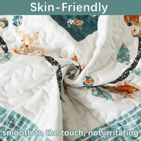 Bedifany king quilt is machine washable for easy care and long life.