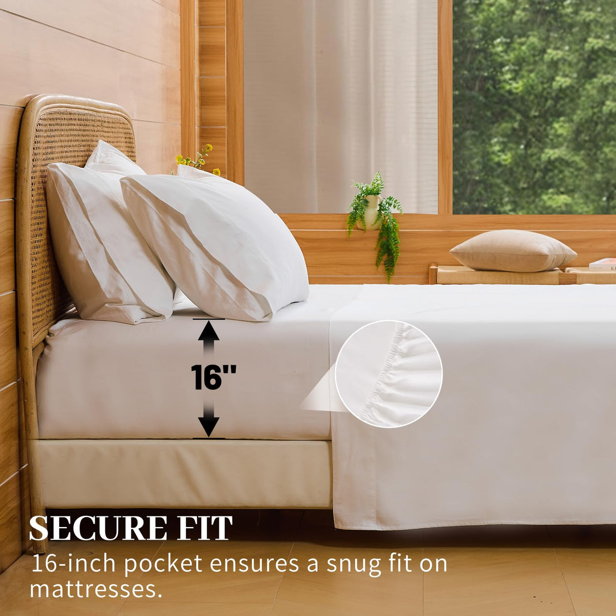 Bedlifes king pillowcases feature smooth surface and wrinkle reduction benefits