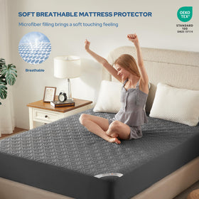 BEDLORE 360deg deep-pocket fits mattresses up to 18 inches securely.