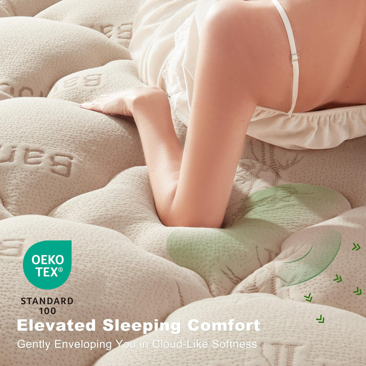 BEDLORE bamboo viscose fabric closeup highlights breathable material.
