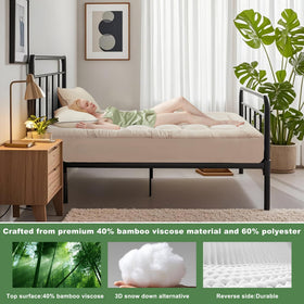 BEDLORE breathable-design topper helps keep you cool during sleep.