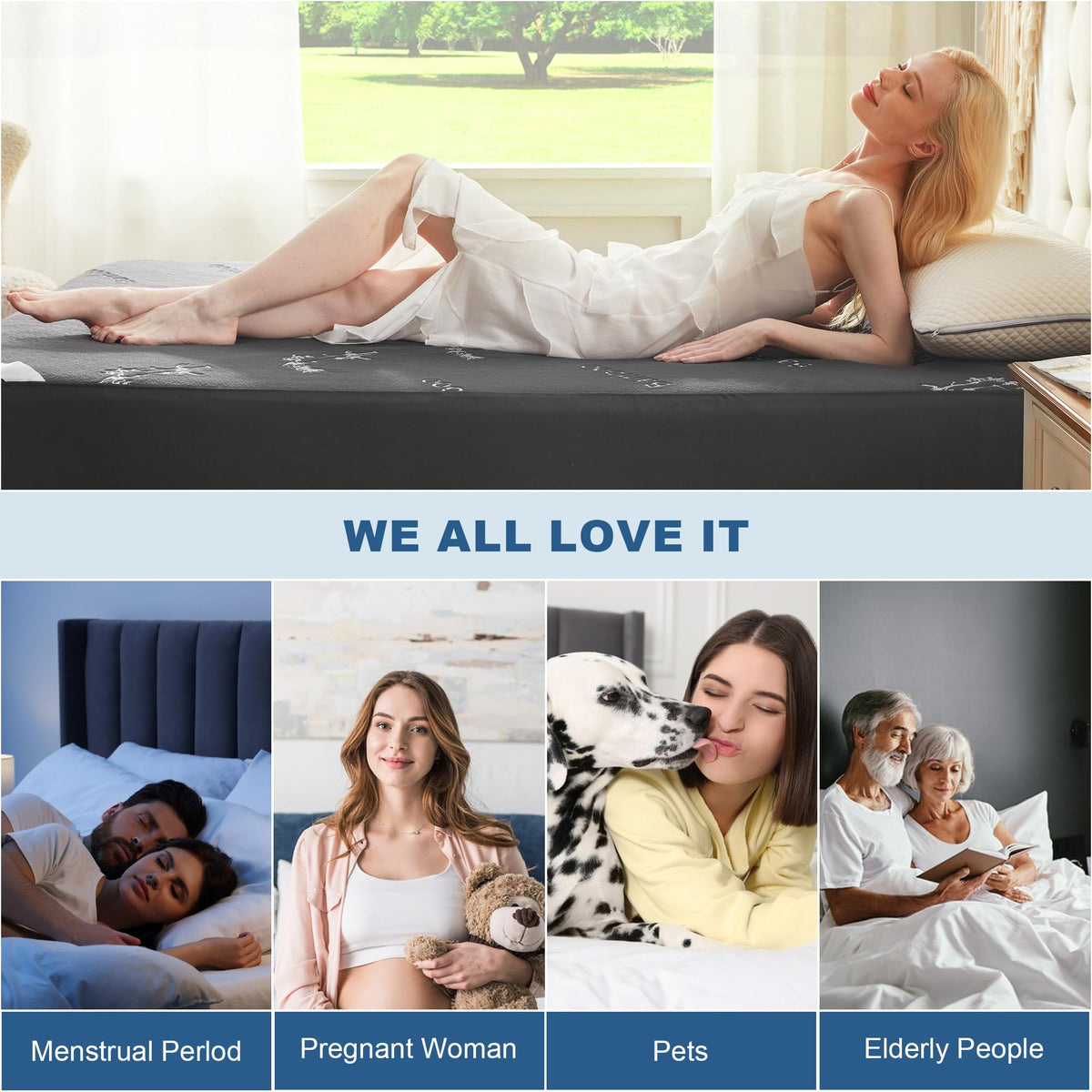 BEDLORE breathable waterproof pad keeps surface dry during spills and accidents.