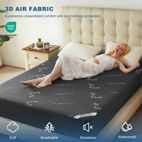 BEDLORE deep-pocket protector securely fits 6-15 inch mattresses