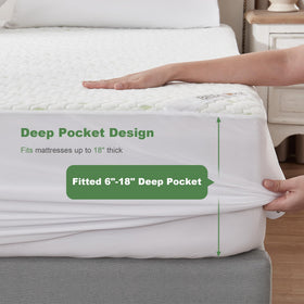 BEDLORE full-size cover withstands frequent machine washing while staying soft and waterproof