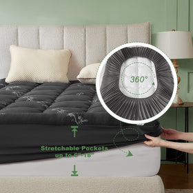 BEDLORE King machine-washable topper for easy cleaning