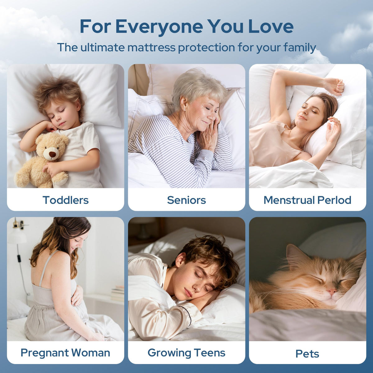 BEDLORE King Mattress Protector on a tidy bed setup keeps the surface fresh.