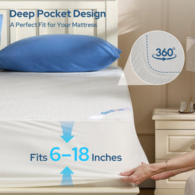 BEDLORE King Mattress Protector is machine washable for easy cleanup.