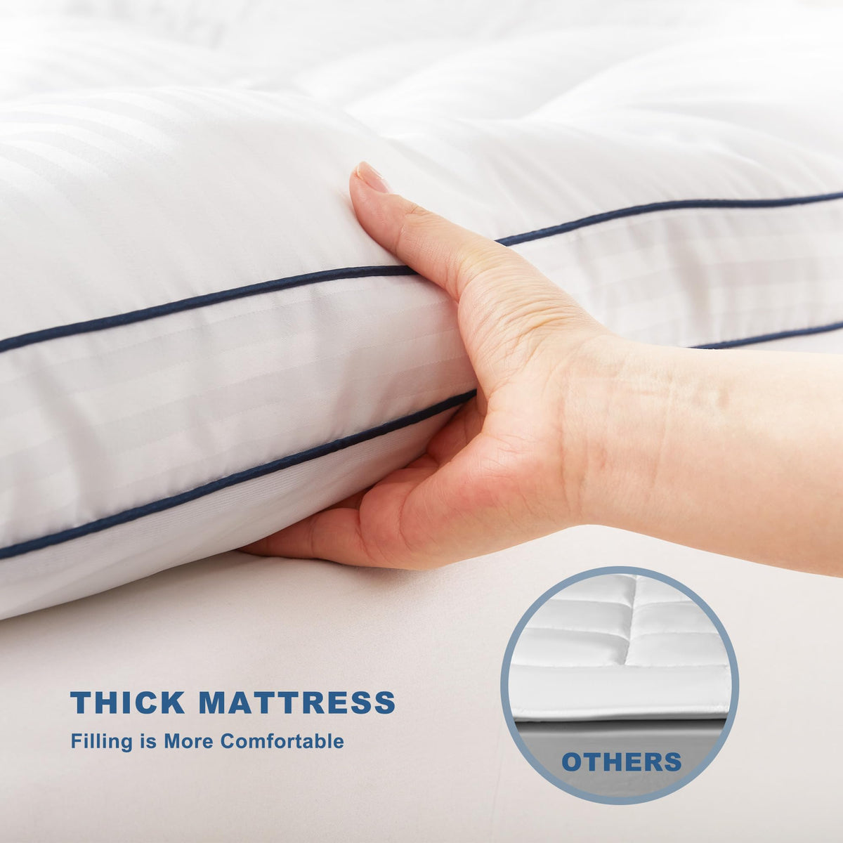 BEDLORE King Topper is machine washable for easy care.