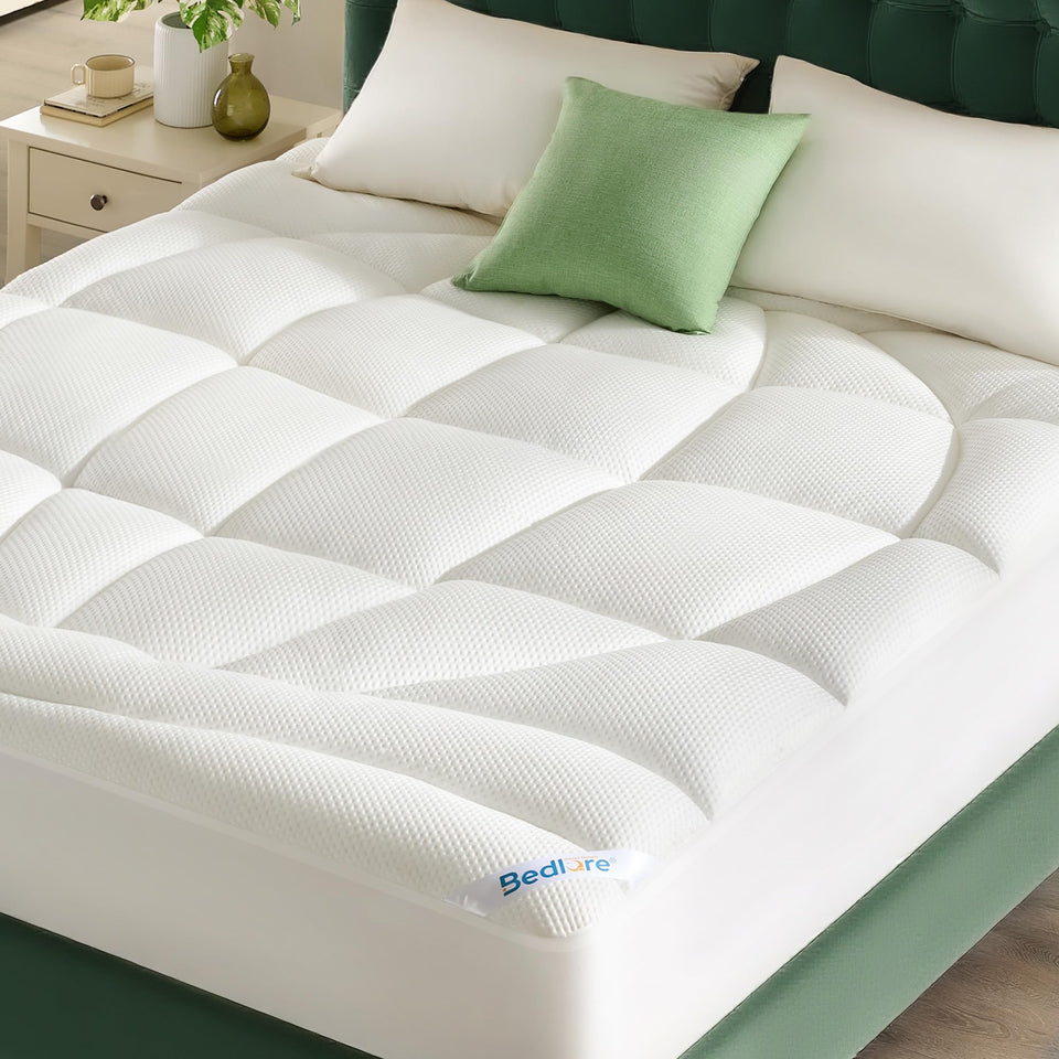 BEDLORE King pillow-top detail boosts surface plushness and comfort