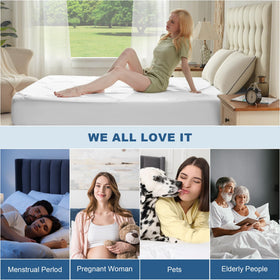 BEDLORE king-size protector family-use scenario illustrating practical home solution