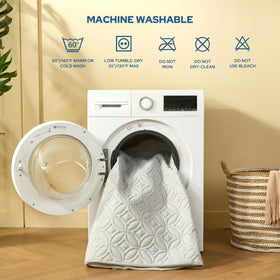 BEDLORE machine-washable dirt-resistant cover for easy cleanup.