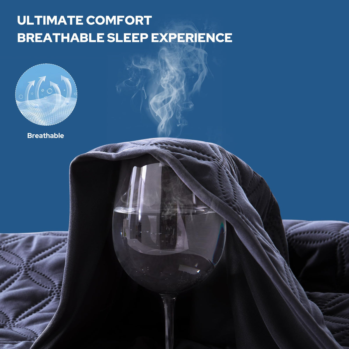Bedlore machine-washable mattress cover for easy cleaning.
