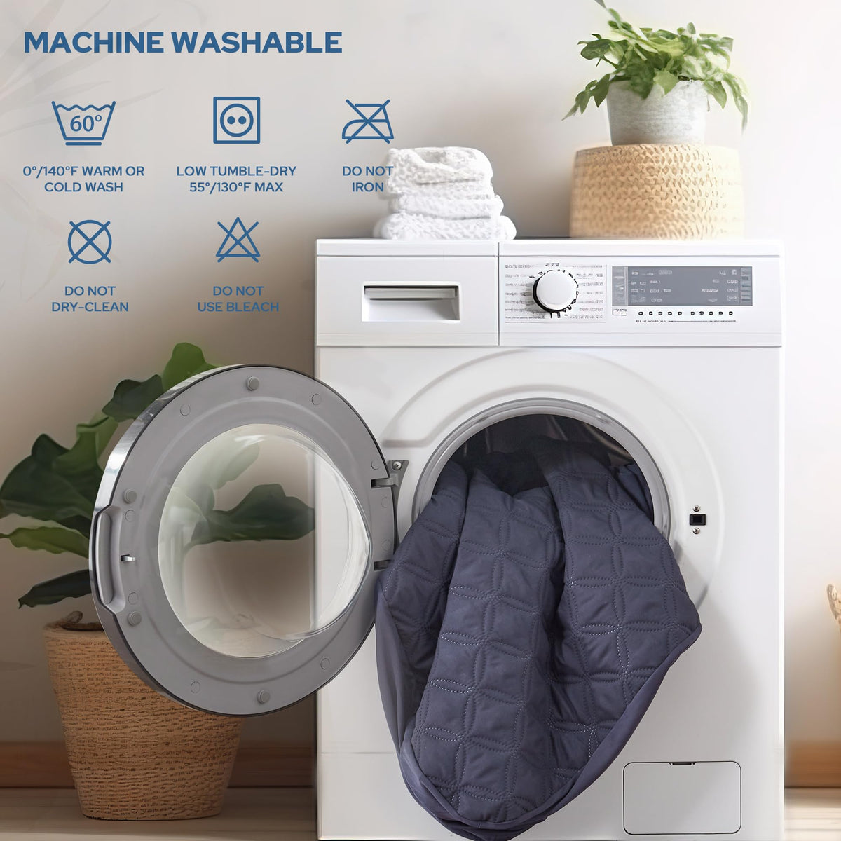 Bedlore machine washable mattress cover for easy care