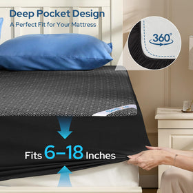 BEDLORE machine-washable mattress protector simplifies cleaning and maintains freshness.