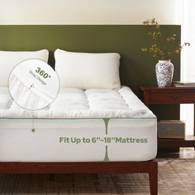 BEDLORE open-cell foam with bamboo cover promotes breathable airflow.