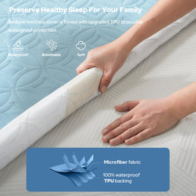 BEDLORE quilted-design mattress protector blends style with reliable coverage.