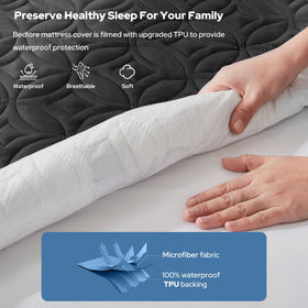 BEDLORE quilted design adds comfort and helps regulate temperature for peaceful sleep