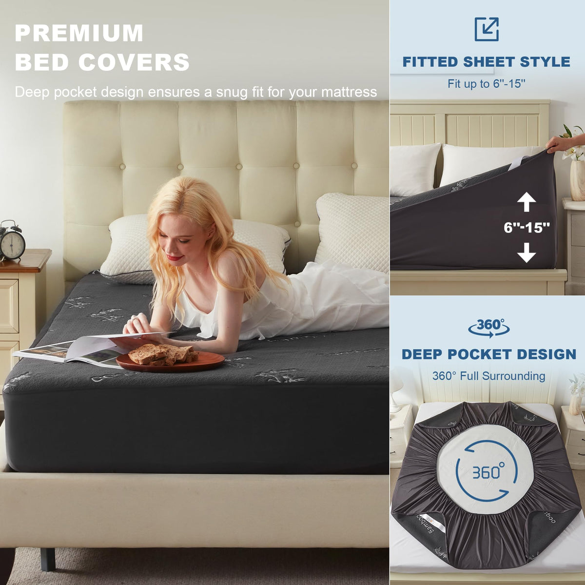 BEDLORE soft noiseless protector gives a quiet, crinkle-free sleep