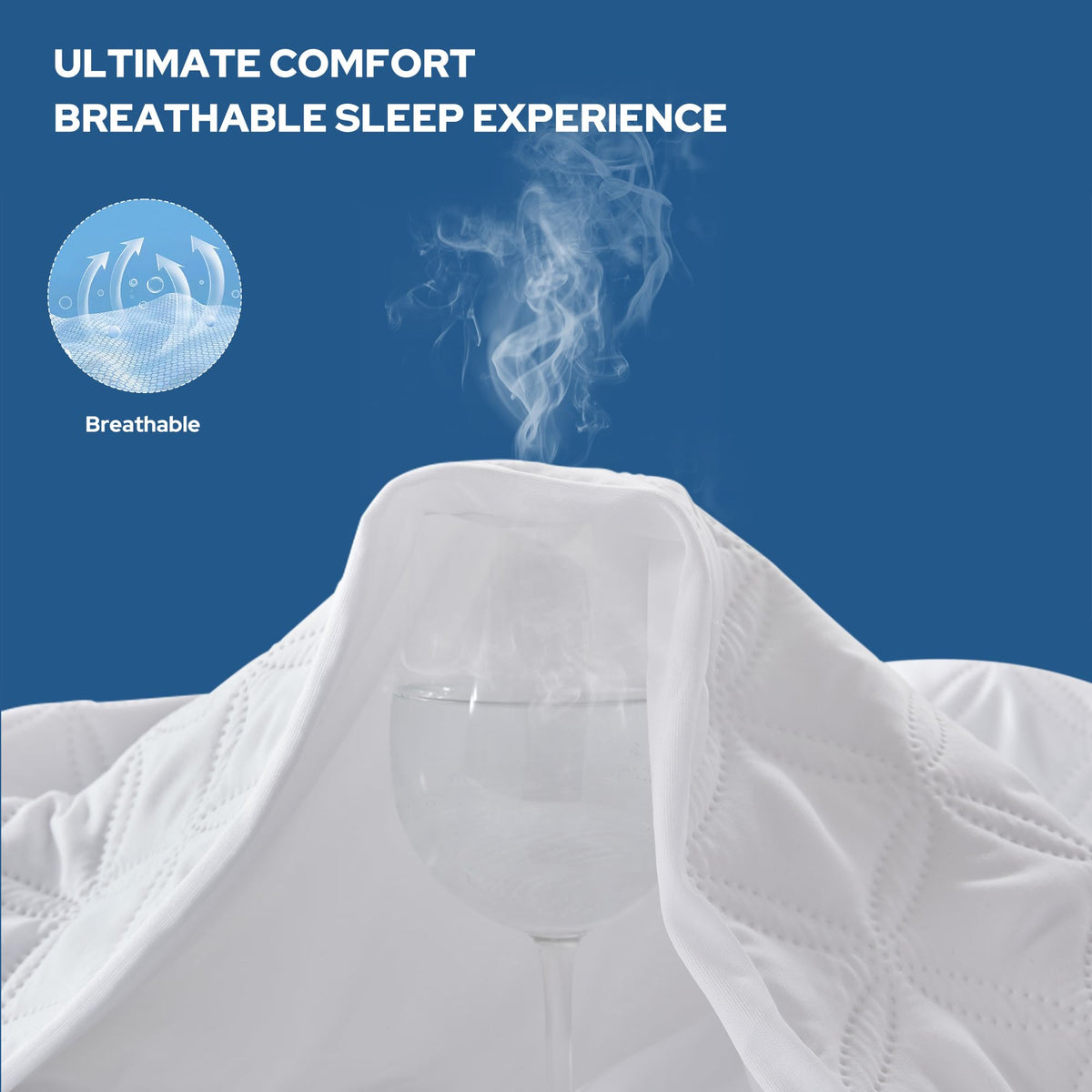 BEDLORE 360° elastic deep-pocket fits mattresses up to 18 inches