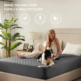 BEDLORE TPU waterproof layer protects against sweat and spills with minimal noise.
