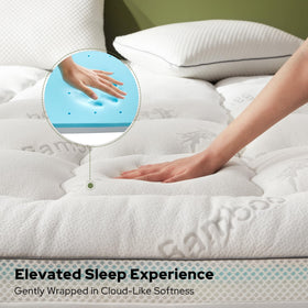 BEDLORE two-in-one layer lets you customize firmness and comfort.