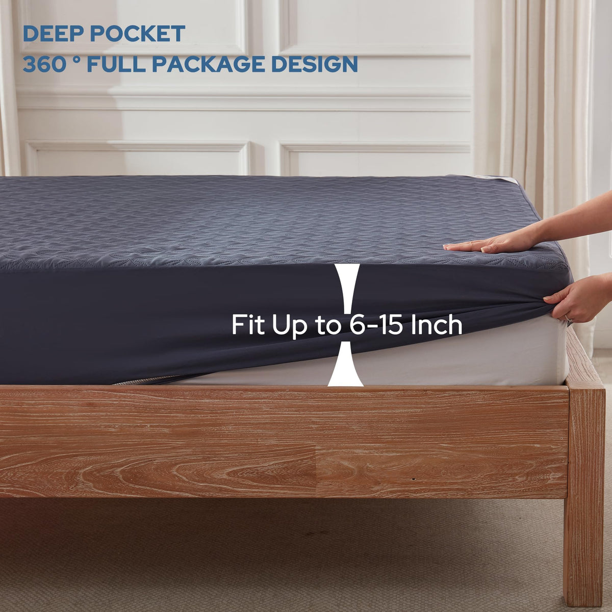 Bedlore upgraded TPU waterproof layer blocks sweat and spills effectively