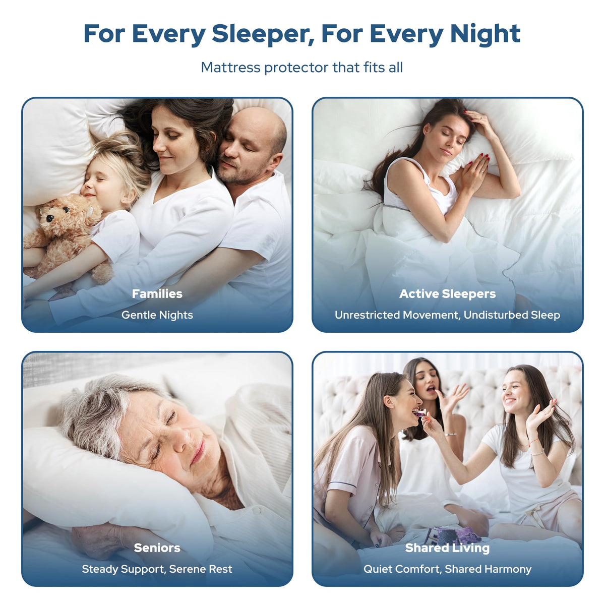 BEDLORE 2-pack mattress protector bundle offers practical protection for dorms and bedrooms.