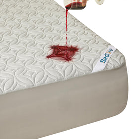 BEDLORE waterproof mattress protector for queen beds with 6-18 inch depth protects against spills.